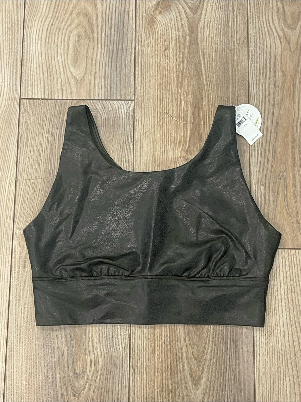 Offline by Aerie Green Coated Sports Bra